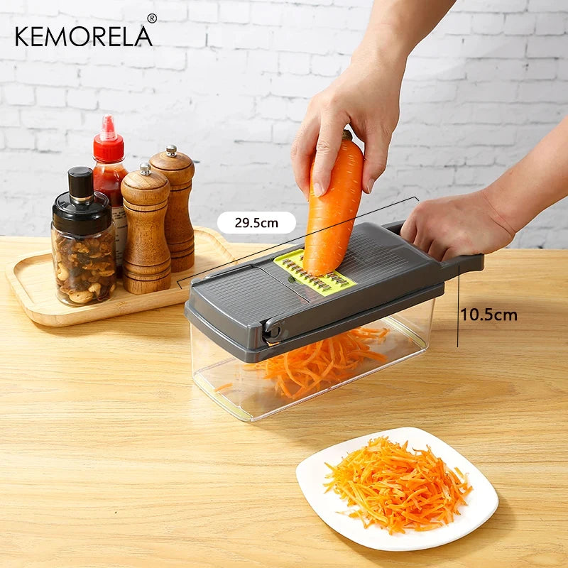 14/16 in 1 Multifunctional Vegetable Chopper Onion Chopper Handle Food Grate Food Chopper Kitchen Vegetable Slicer Dicer Cut